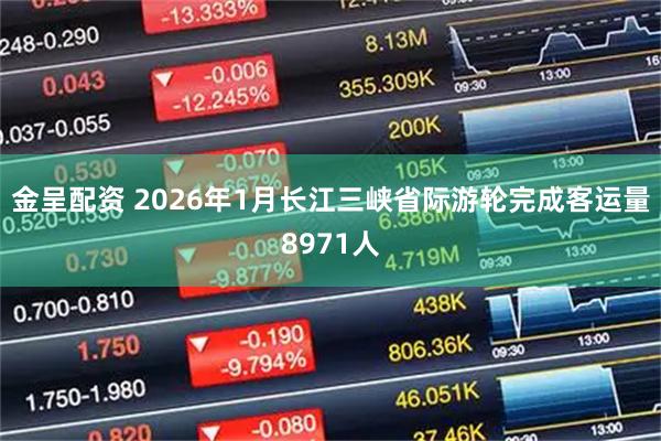 金呈配资 2026年1月长江三峡省际游轮完成客运量8971人