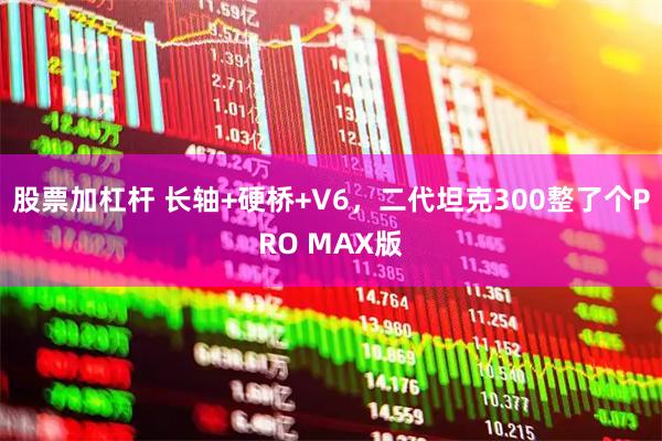 股票加杠杆 长轴+硬桥+V6，二代坦克300整了个PRO MAX版